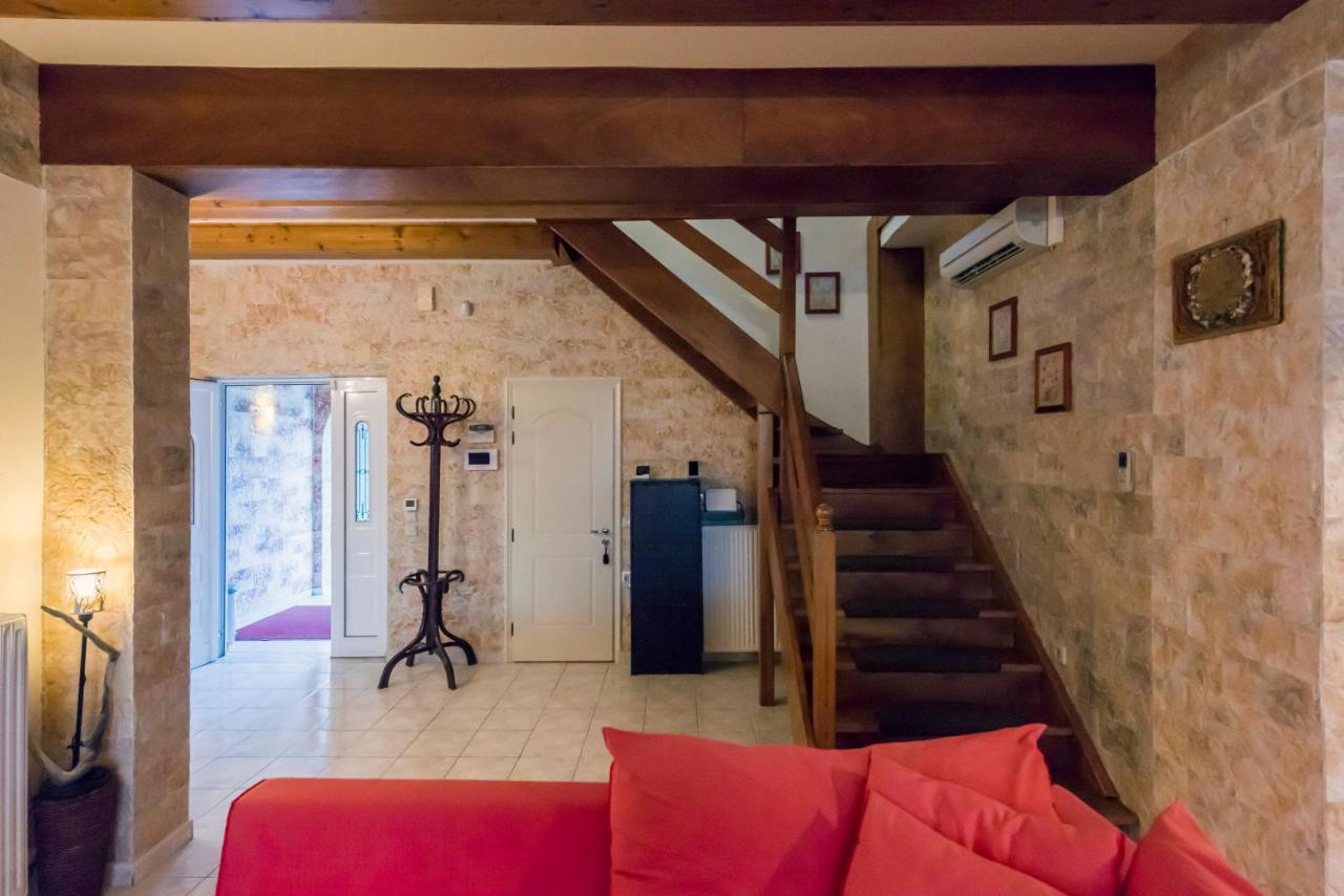 Villa Maxim With Private Pool & Tennis Court Halikounas Bagian luar foto