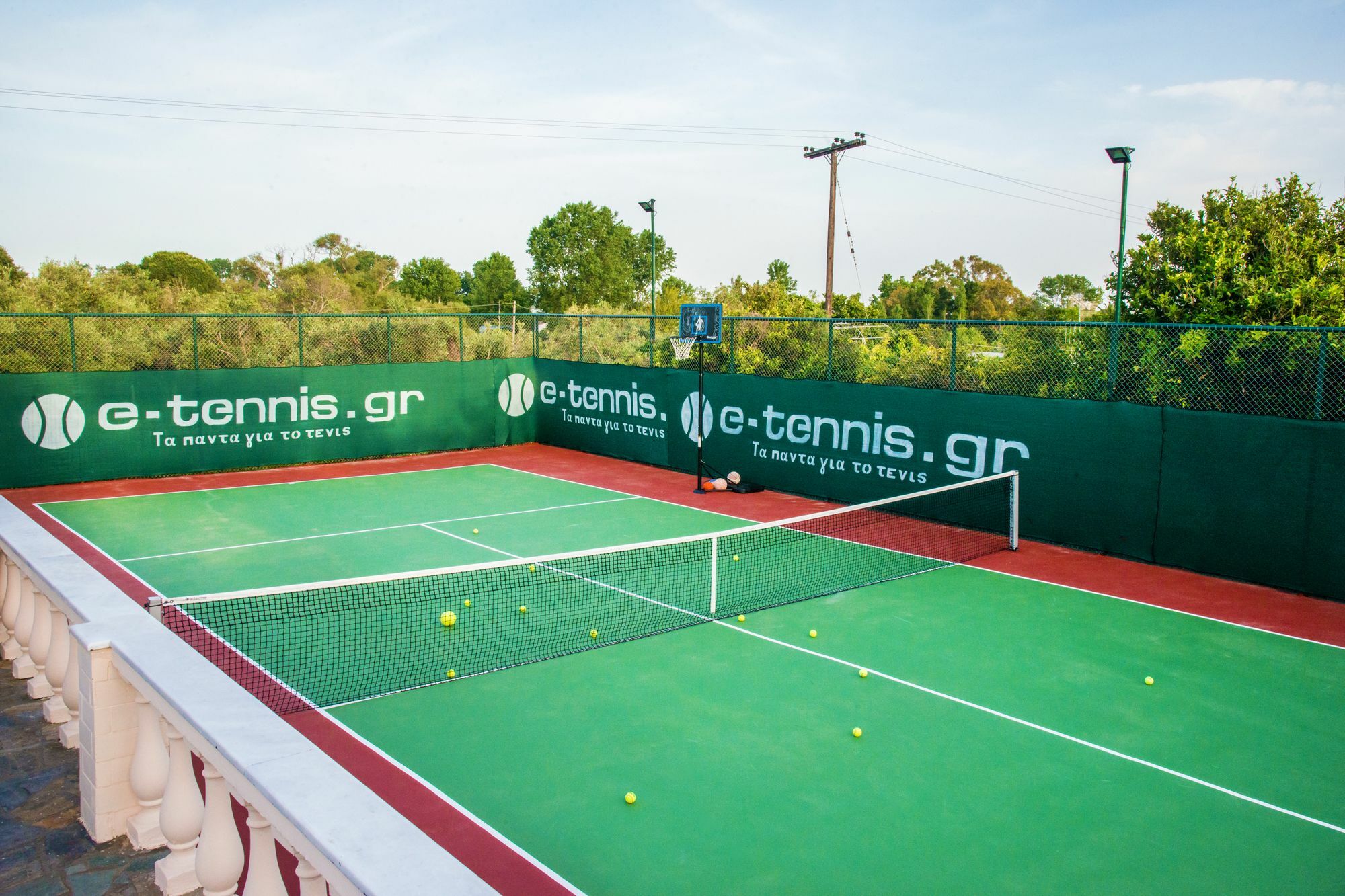 Villa Maxim With Private Pool & Tennis Court Halikounas Bagian luar foto