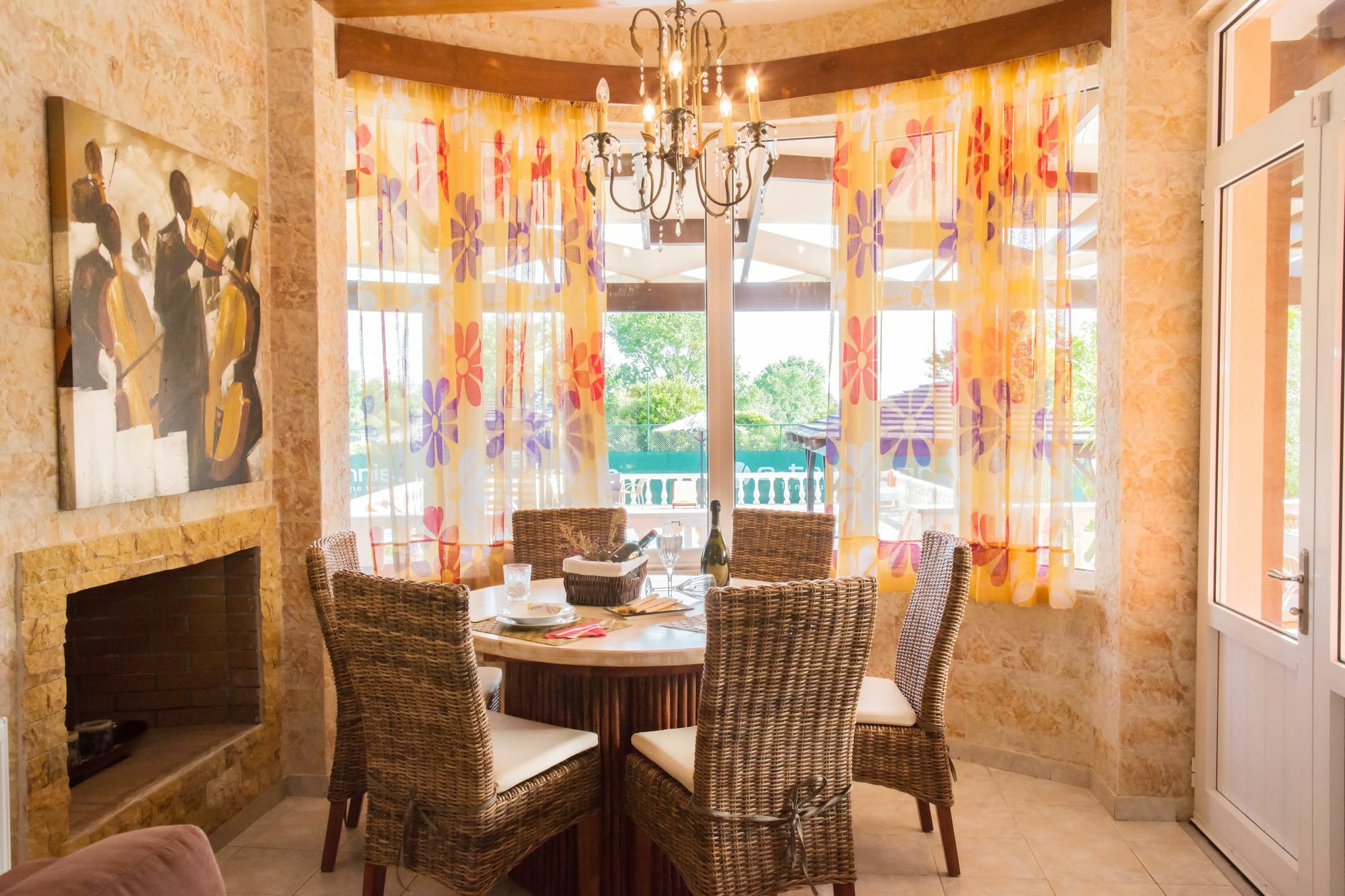 Villa Maxim With Private Pool & Tennis Court Halikounas Bagian luar foto