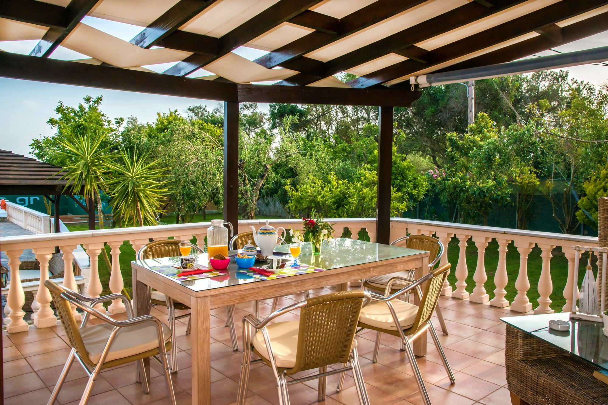 Villa Maxim With Private Pool & Tennis Court Halikounas Bagian luar foto